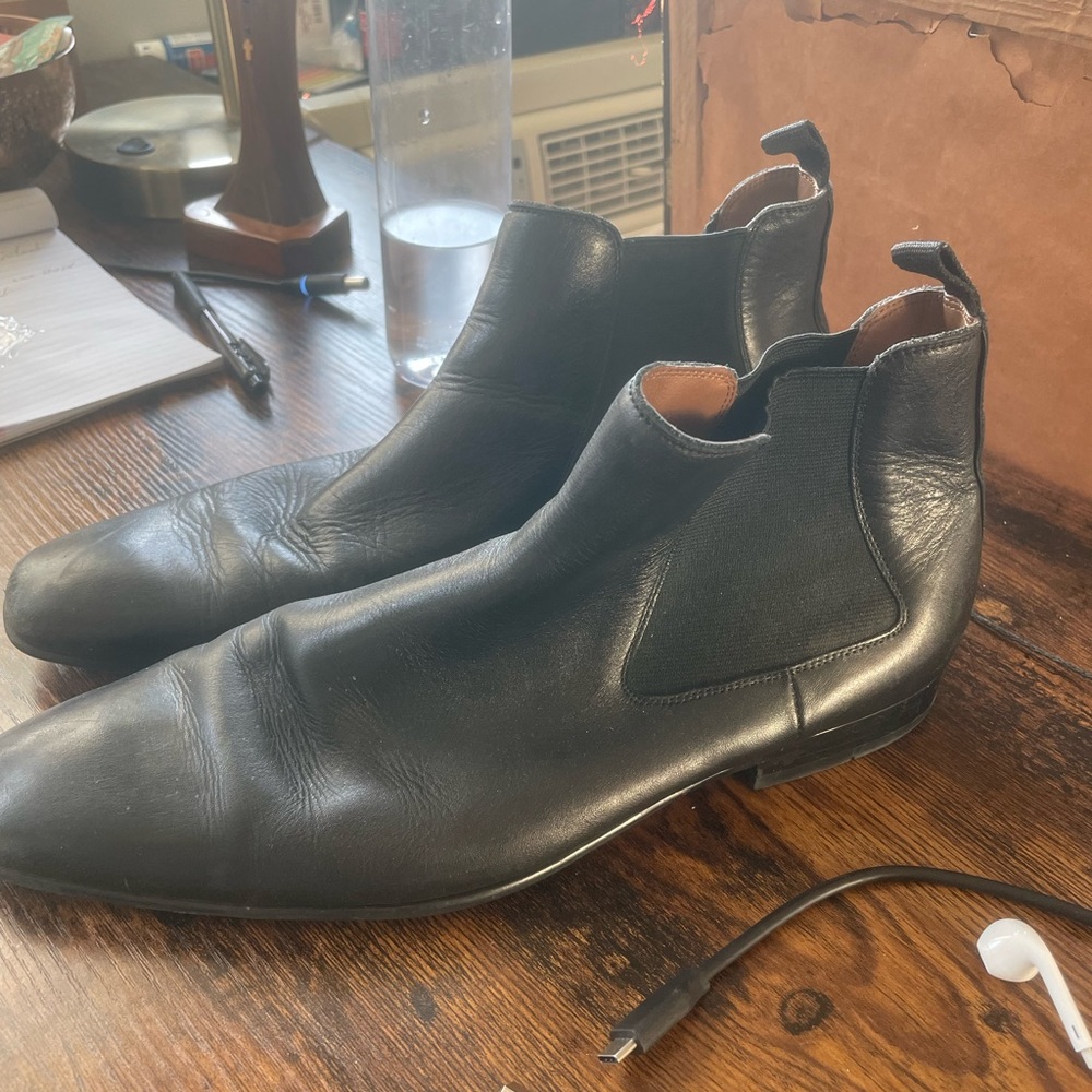 Black Chelsea Boots Aldo Size 10